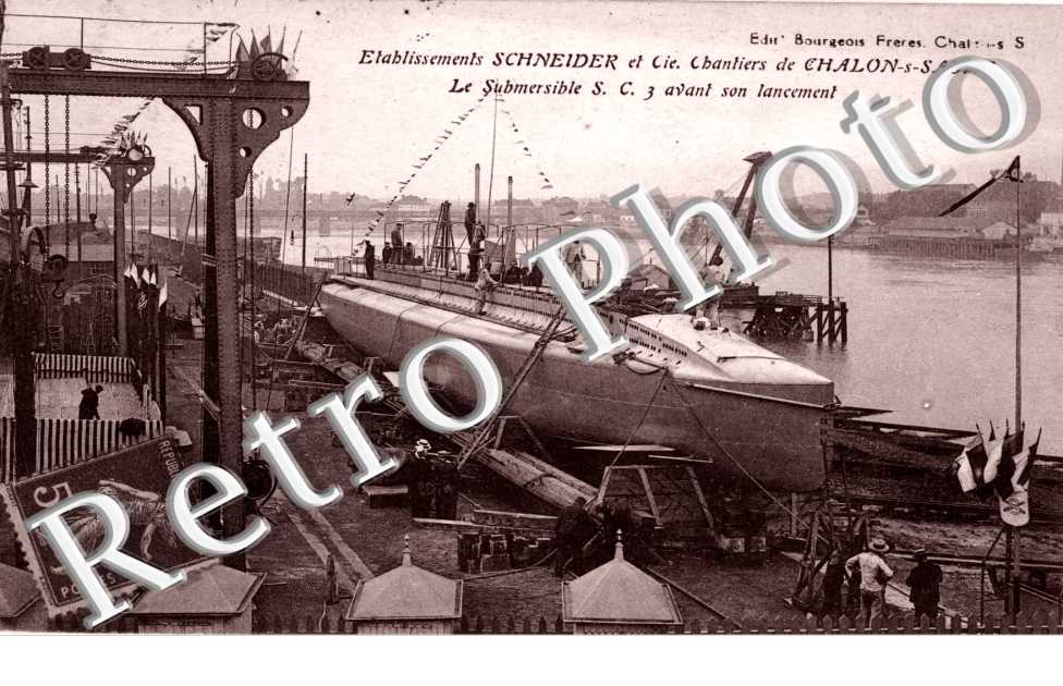 le submersible avant son lancement