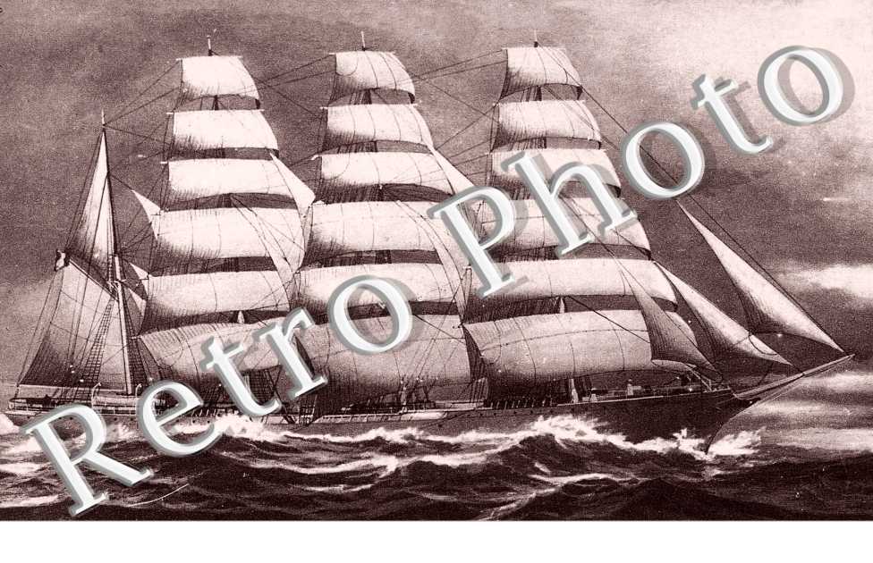 quatre-mats toutes voiles dehors