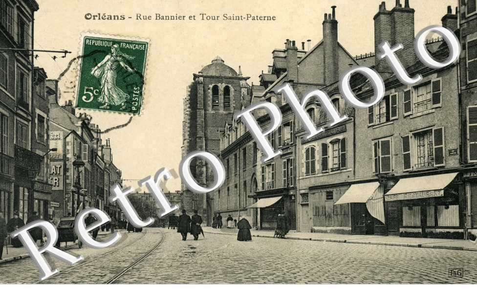 rue Bannier et tour Saint Paterne