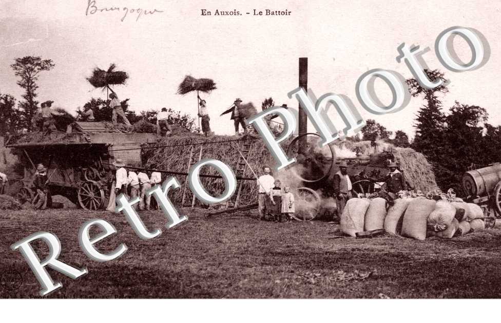 en Auxois Le battage