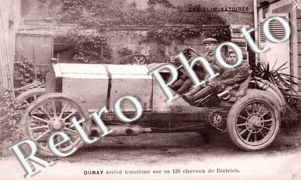 Duray arrive 3eme sur sa 130 chevaux de Dietrich