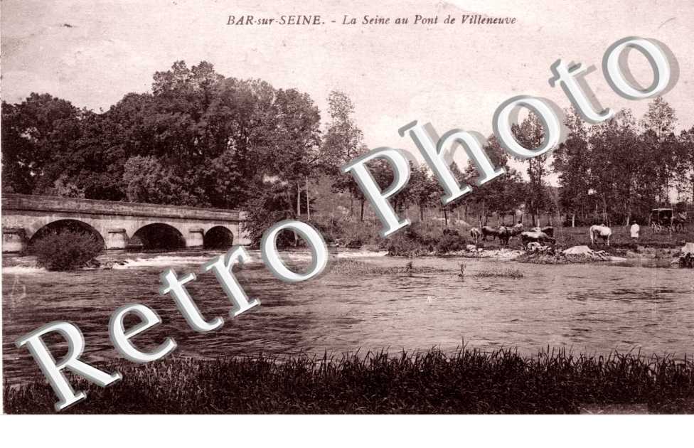 la Seine au pont de Villeneuve