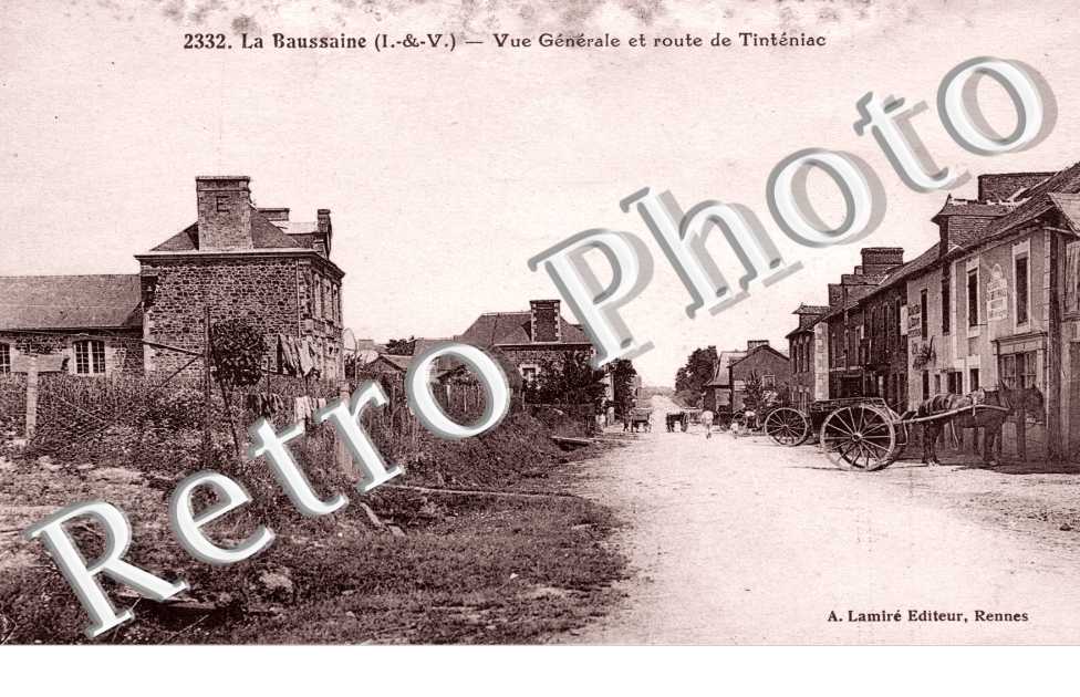 Vue generale et route de Tinteniac