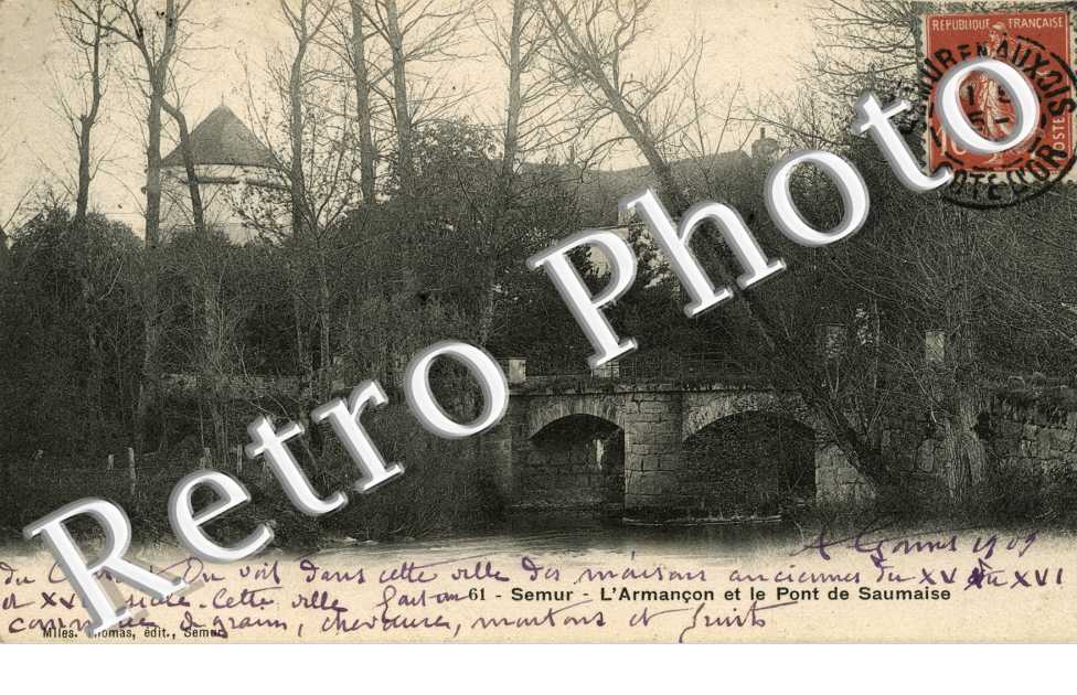 l'Armancon et le pont de Saumaise