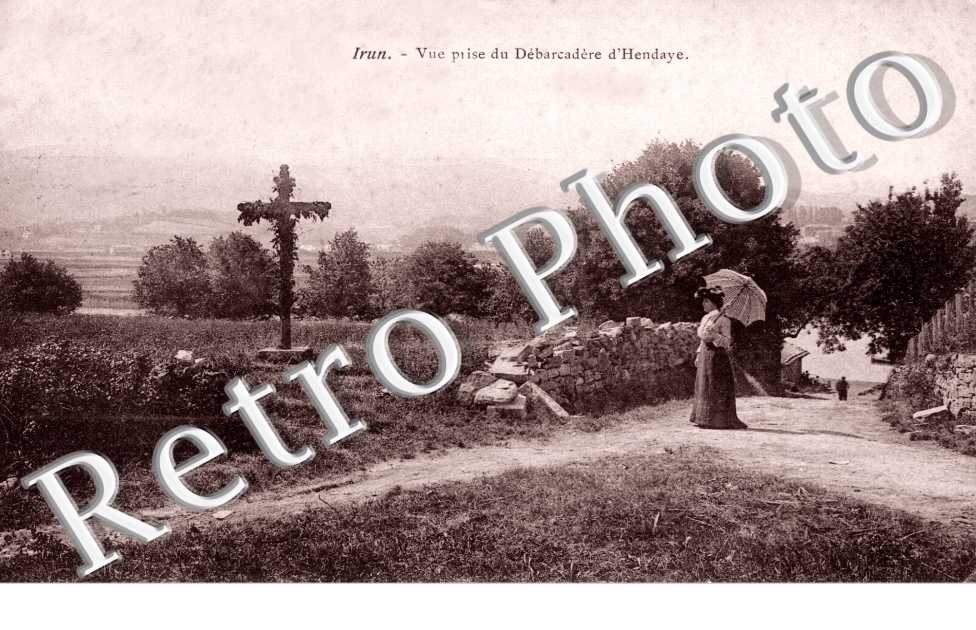IRUN vue prise du debarcadere d&#039;Hendaye