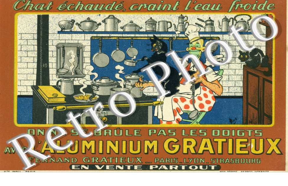 Aluminium Gratieux - Chat échaude,craint l eau froide on ne se brule pas les doigts avec l'aluminium grattieux