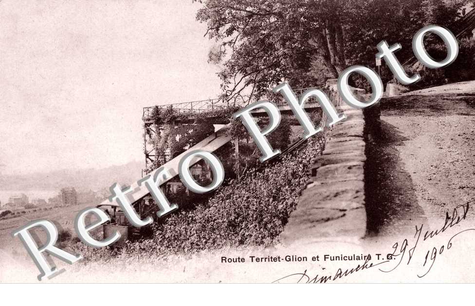Route Territet Glion et Funiculaire.