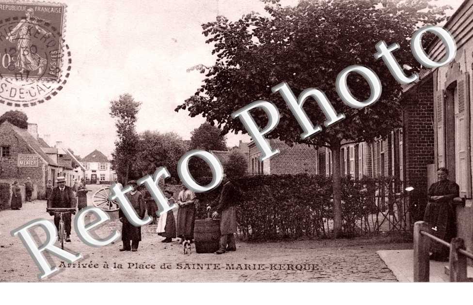 arrivee a la place de SAINTE MARIE KERQUE