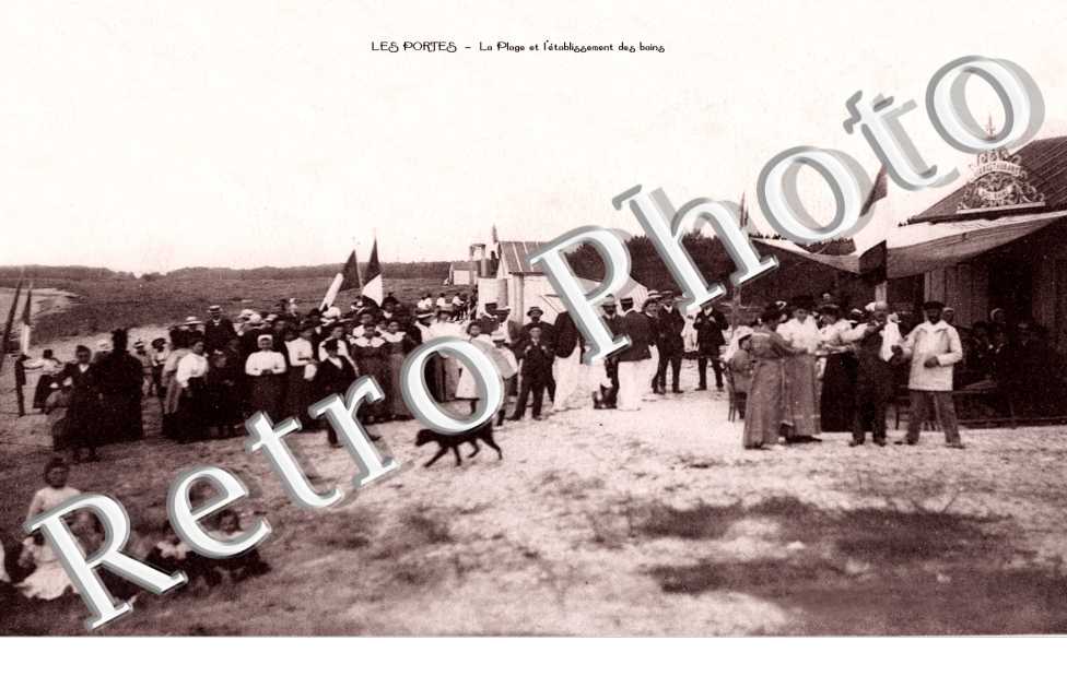 La plage et l&#039;etablissement de bains