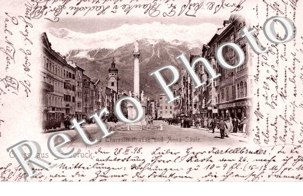 Maria Theresienstrasse und Anna-Saule