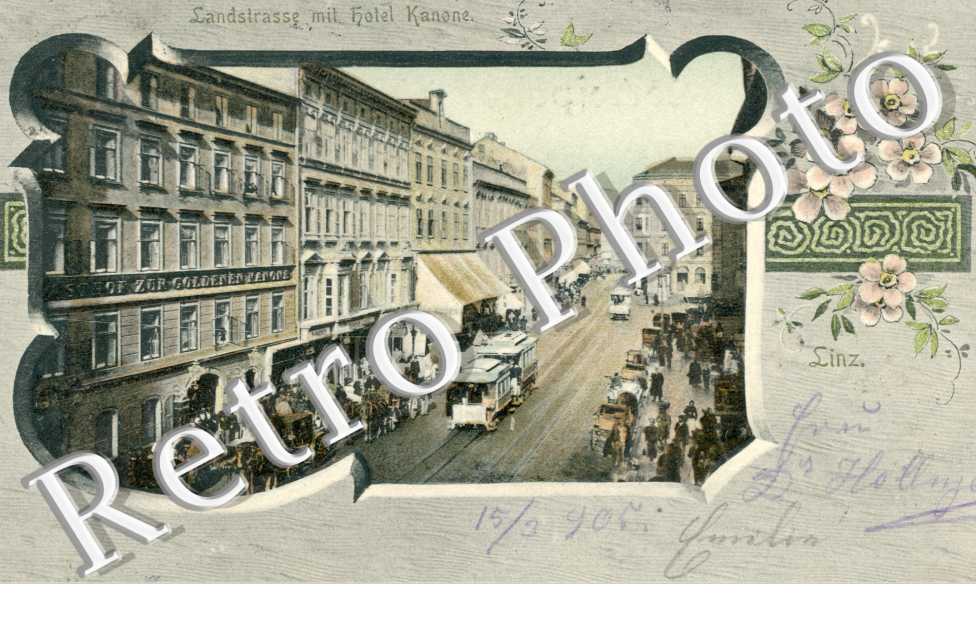 Landstrasse mit Hotel Kanone