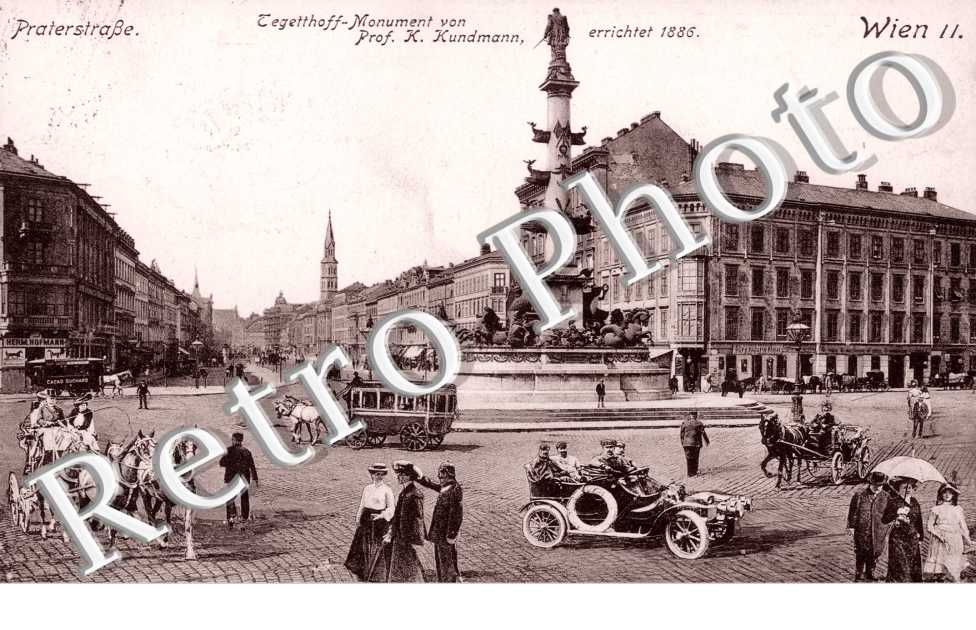 Prater strasse, Tegetthoff Monument von Prof. K. Kundmann