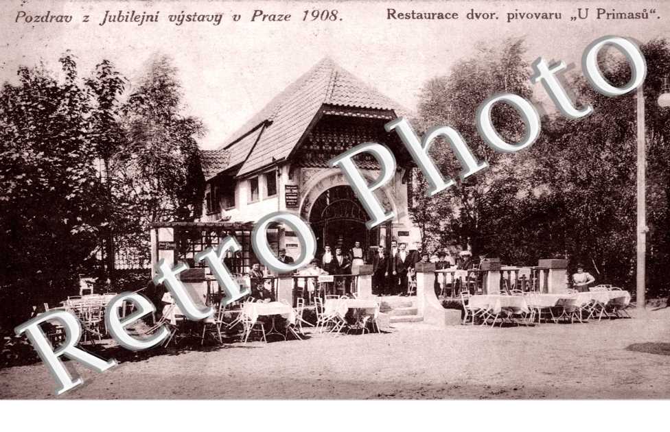 PRAHA, Pozdrav z Jubilejni vystavy v Praze 1908
