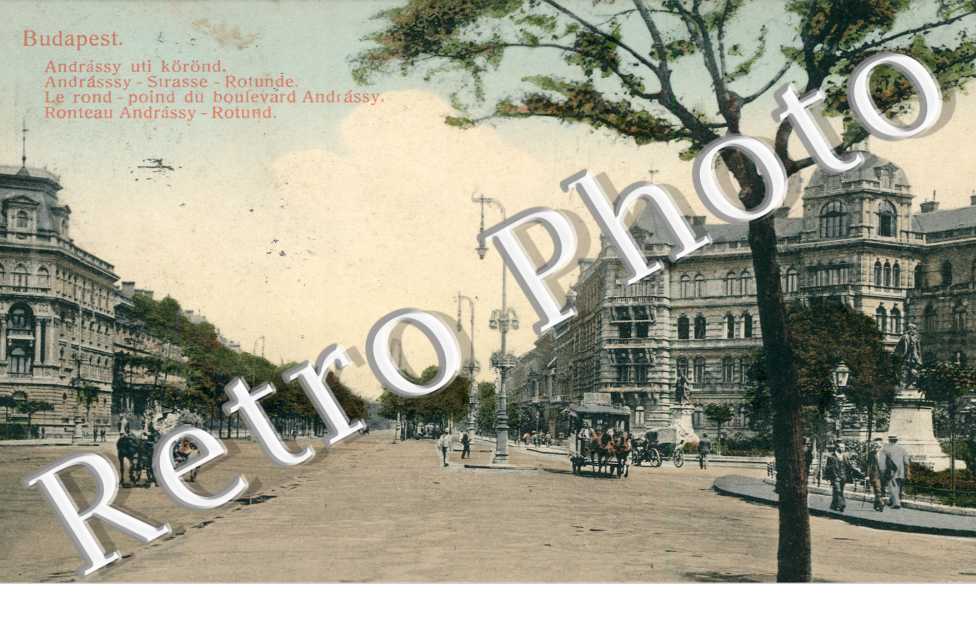 Le rond point du Boulevard Andrassy