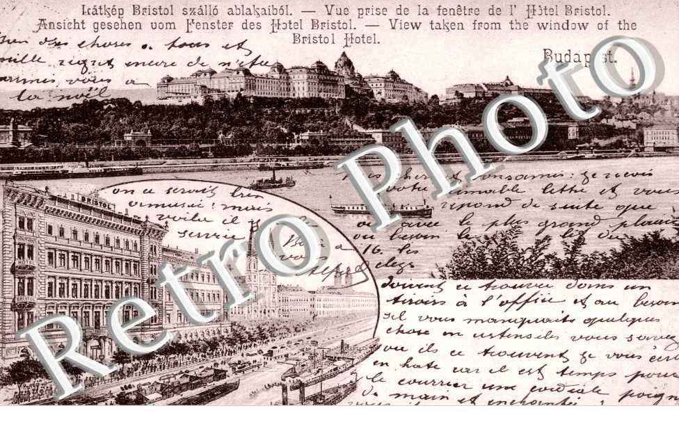 Vue prise de la fenetre de l'Hotel Bristol