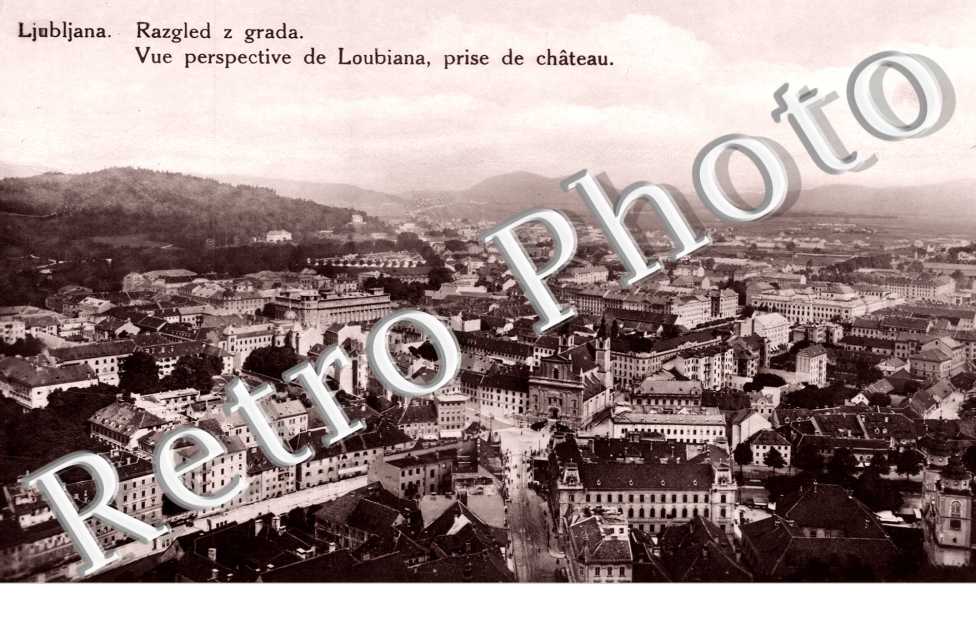 Vue de Lubiana prise du Chateau