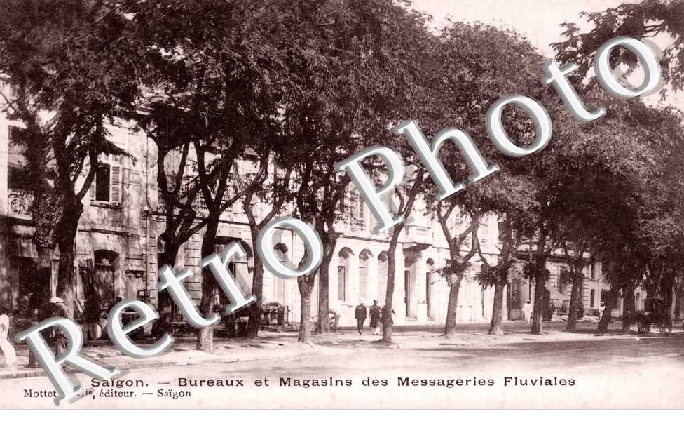 Saigon, Bureaux et Magasins des Messageries Fluviales