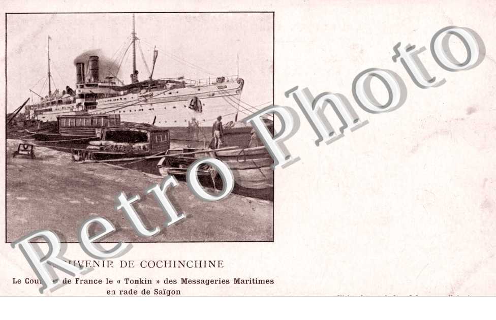 Saigon, Le Courrier de France le 'Tonkin' des Messageries Maritimes