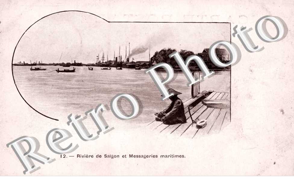Saigon, Riviere et messagerie maritimes