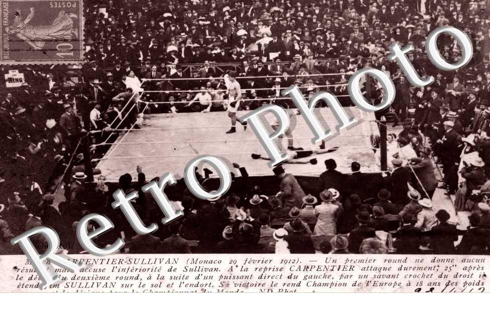 Match Carpentier Sullivan -  Monaco 20 fevrier 1912