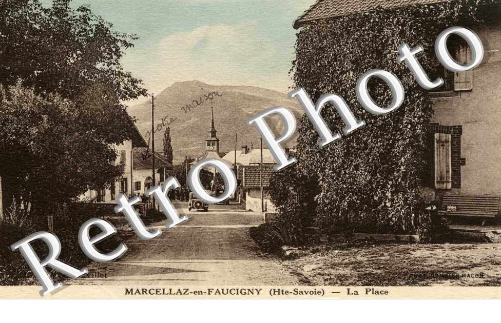 Marcellaz-en-Faucigny. La place en 1935
