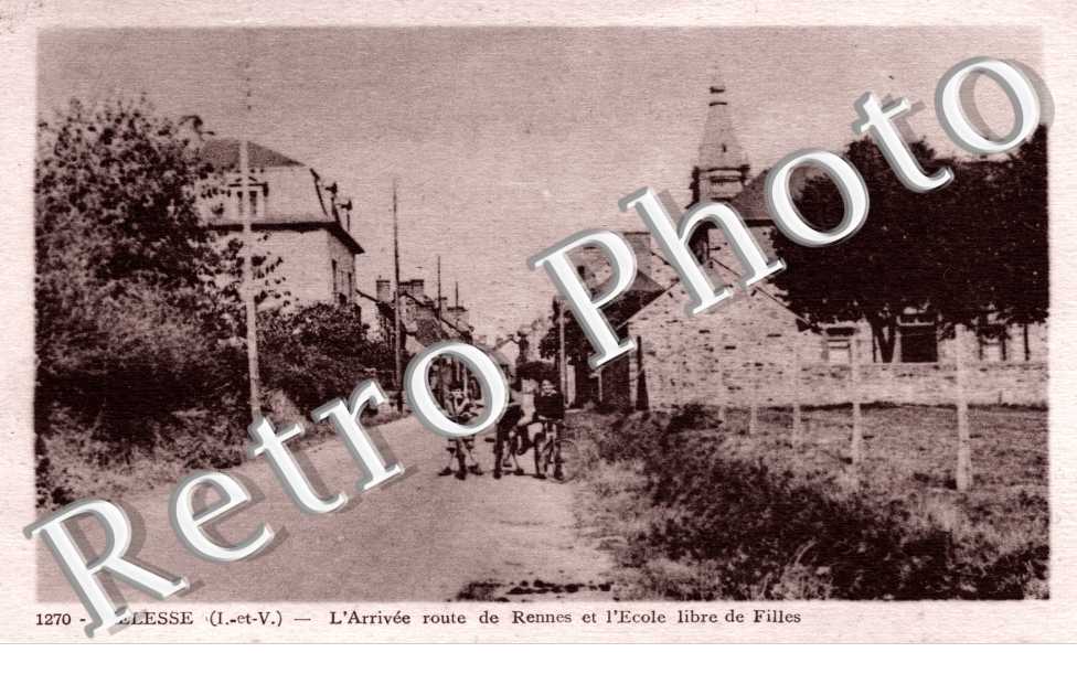arrivee route de Rennes et l&#039;ecole libre des filles