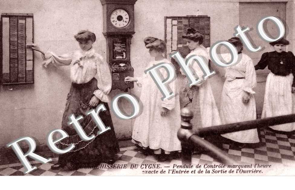 Blanchisserie du cygne - (1er systeme de pointage horaire)