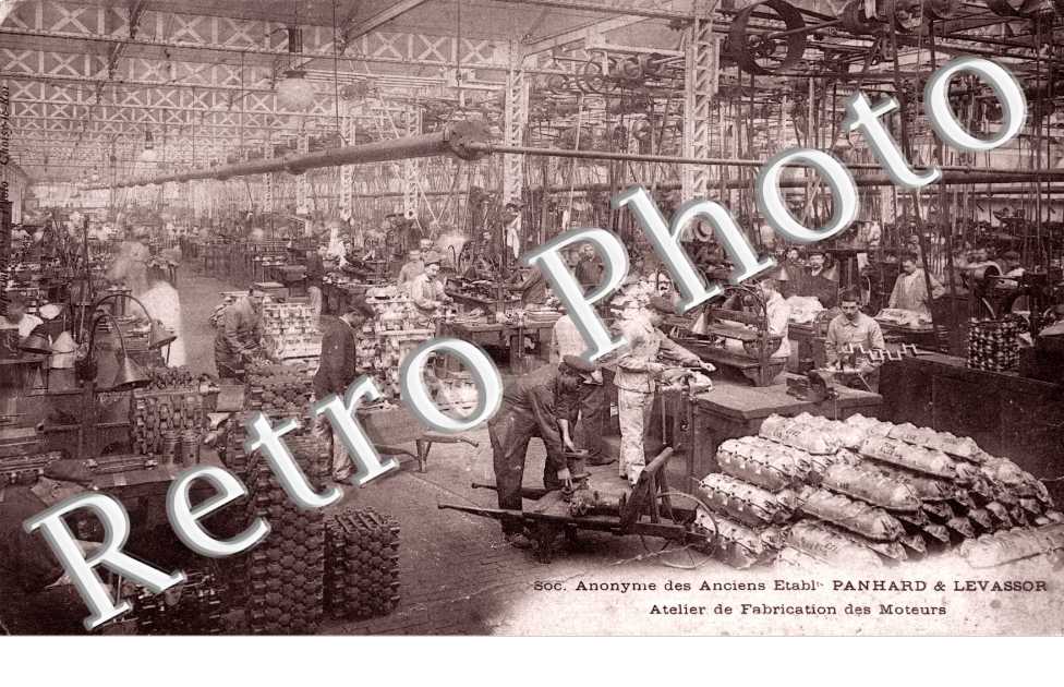 Societe anonyme des anciens etablissements Panhard & Levassor Atelier de fabrication des moteurs