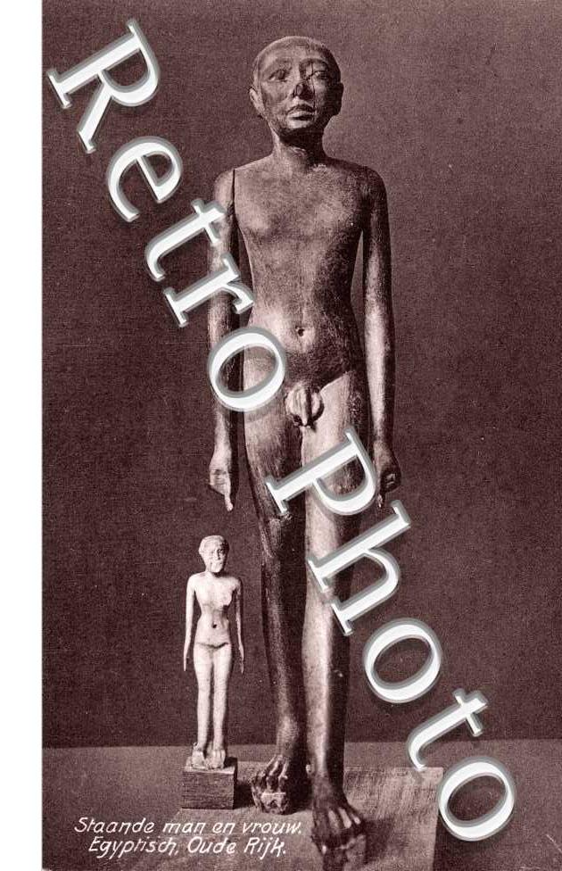 Staande man en vrouw Egyptisch, Oude Rijk