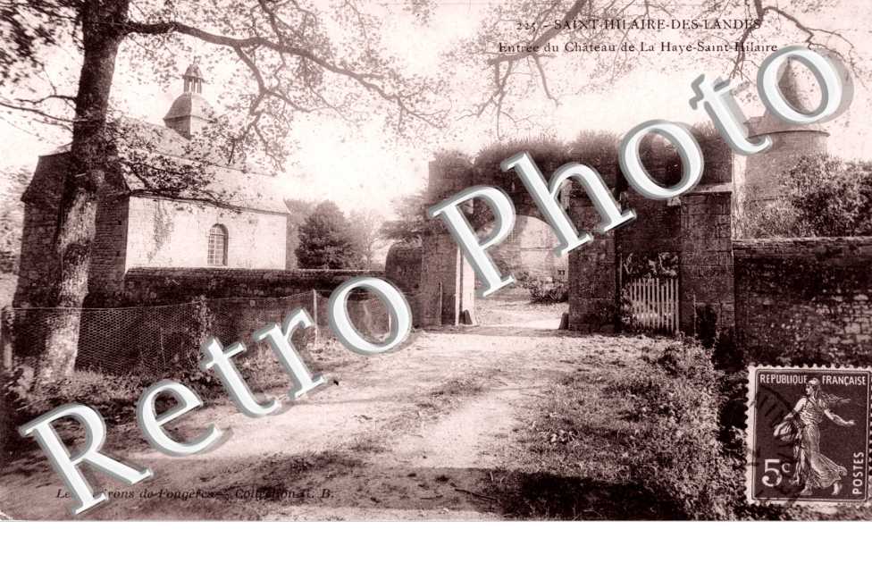 entree du chateau de la Haye Saint Hilaire