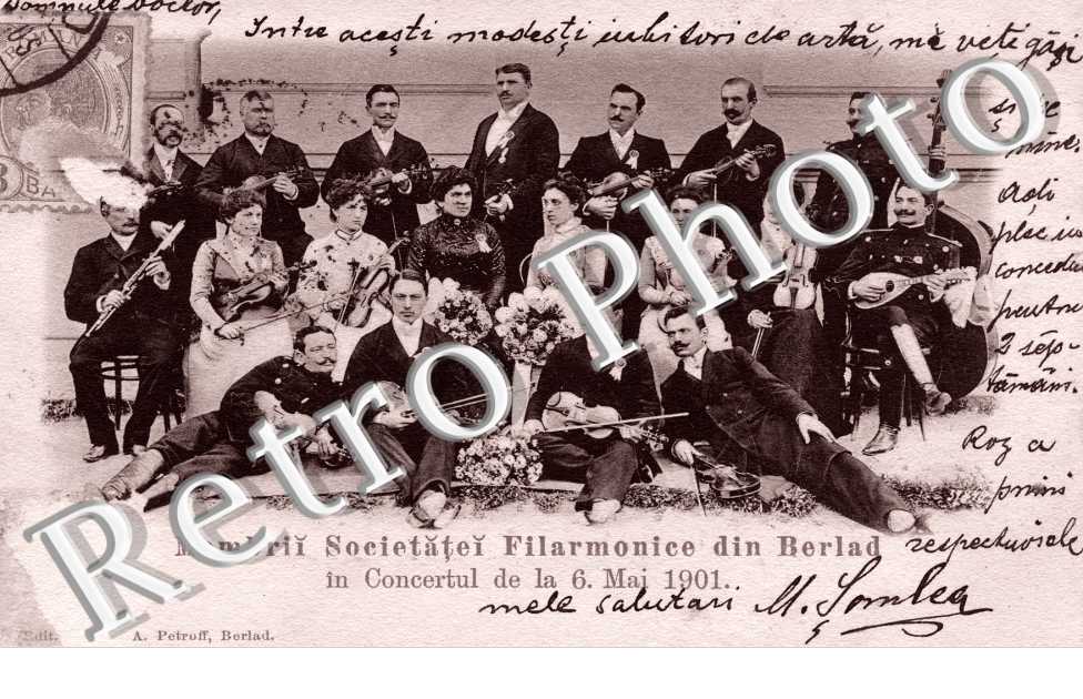 Membrii Societatei Filarmonice in Concertul de la 6 Mai 1901