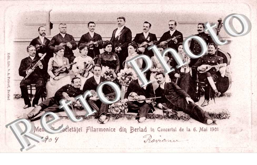 Membrii Societatei Filarmonice in Concertul de la 6 Mai 1901