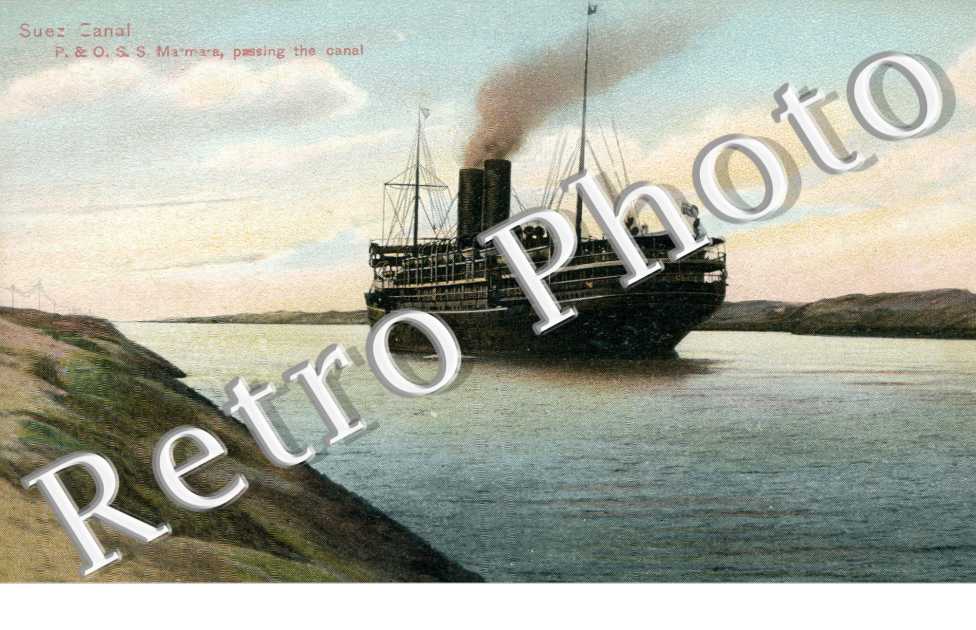P. and O. S. S. Marmara passing the Canal