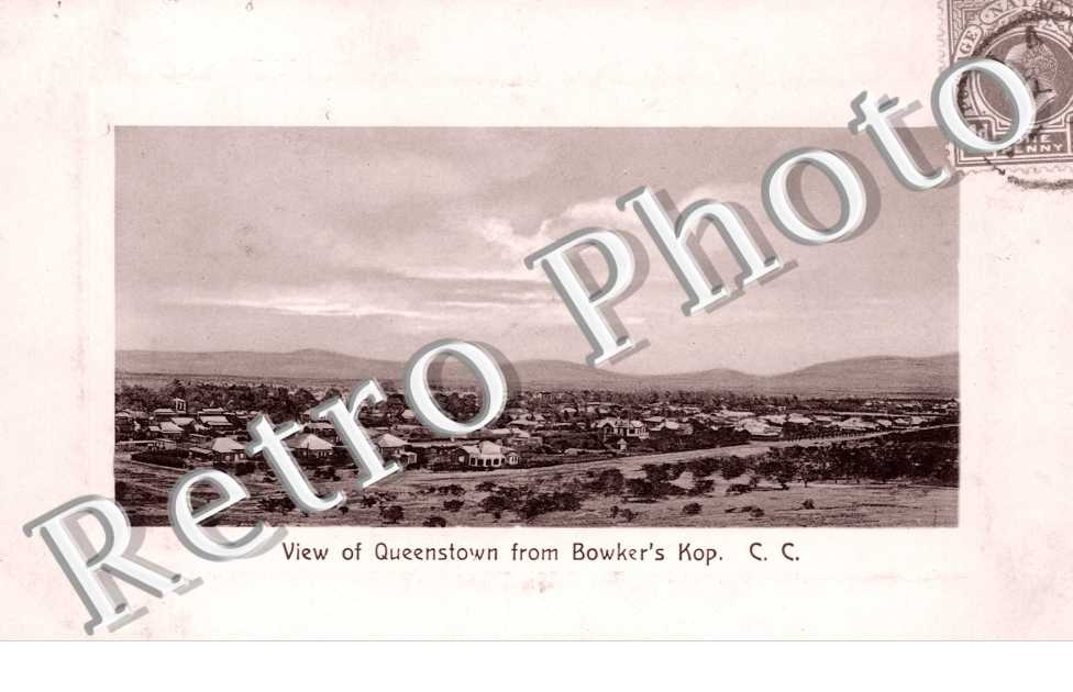 View of Queenstown from Bowker&#039;s Kop