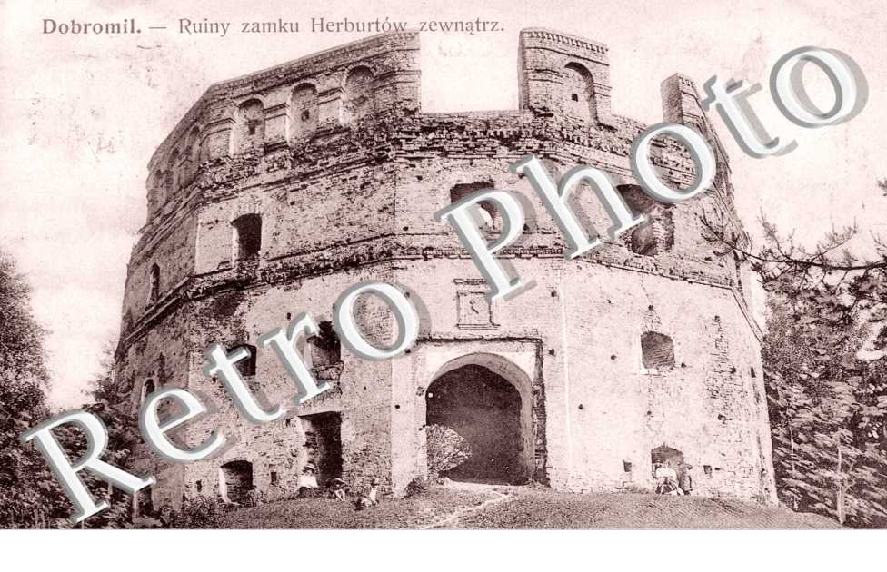 Dobromil, Ruiny zamku Herburtow zewnatrz