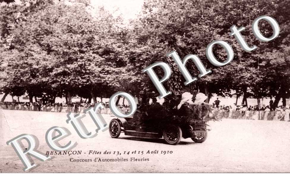 Fetes d'Aout 1910 concours d'automobiles fleuries