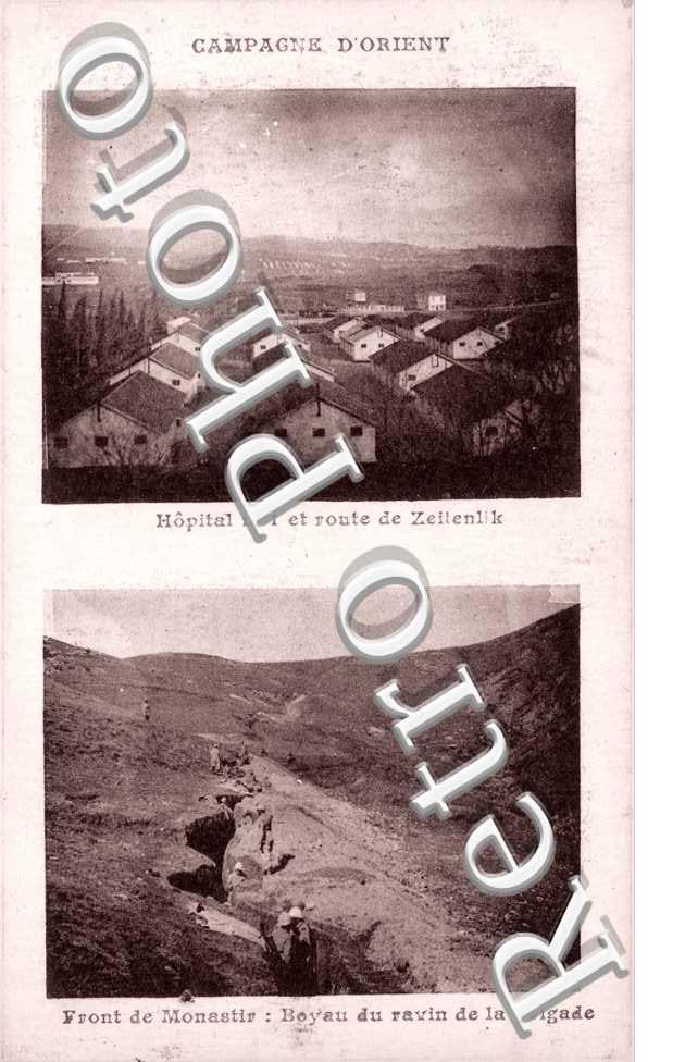 Zejtinlik, Hopital n°1 et Front de Monsatir, Boyau du Ravin de la Brigade