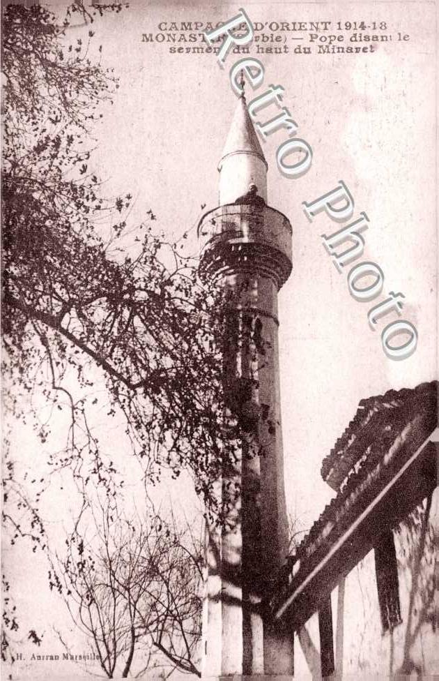 Monastir, Pope disant le serment du haut du Minaret