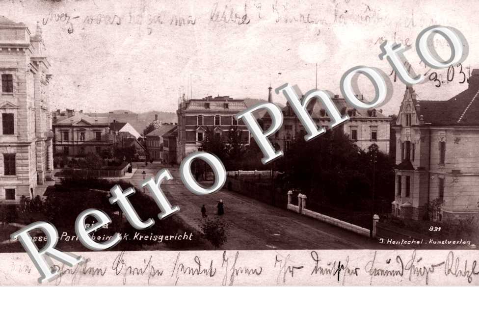 Leipa, Strassen Partie beim K.K. Kreisgericht