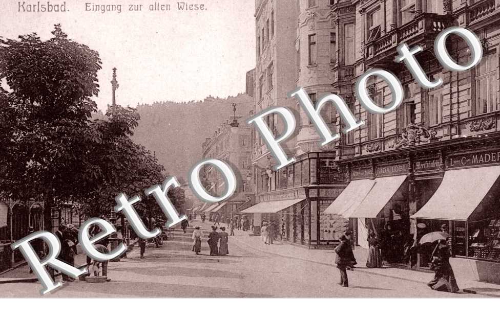 Karlsbad, Eingang zur alten Wiese