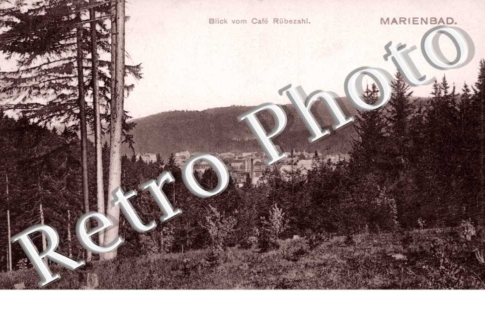Marienbad, Blick vom Cafe Rubezahl