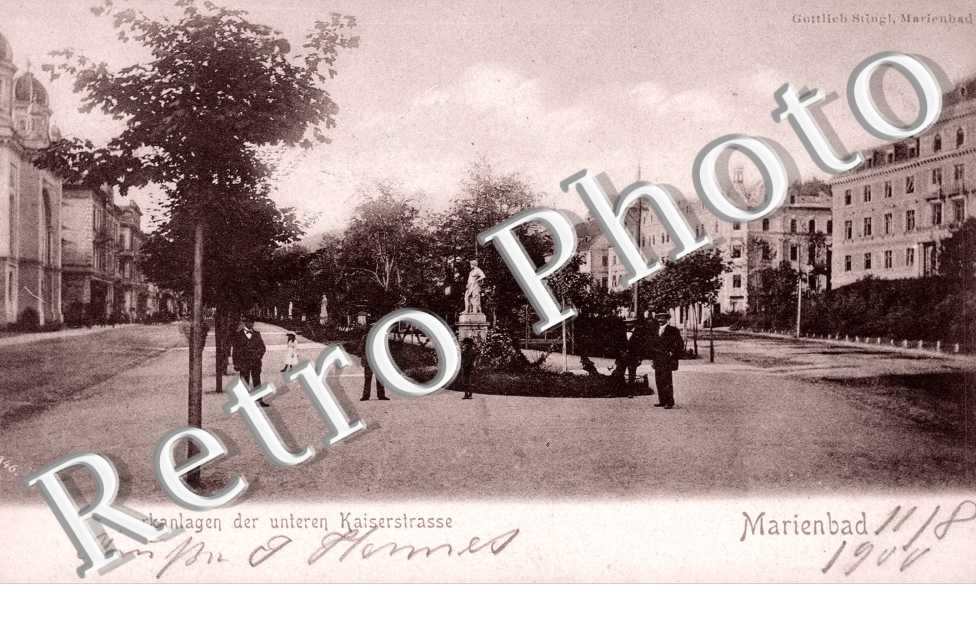 Marienbad, Parkanlagen der unteren Kaiserstrasse