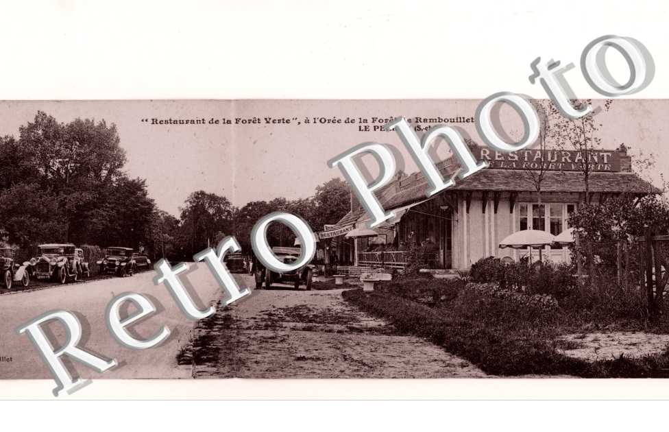 Restaurant de lla foret verte a l&#039;Oree de la Foret de Rambouillet  - carte panoramique
