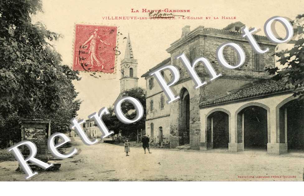 Villeneuve les Cugnaux ?  l'eglise et la halle