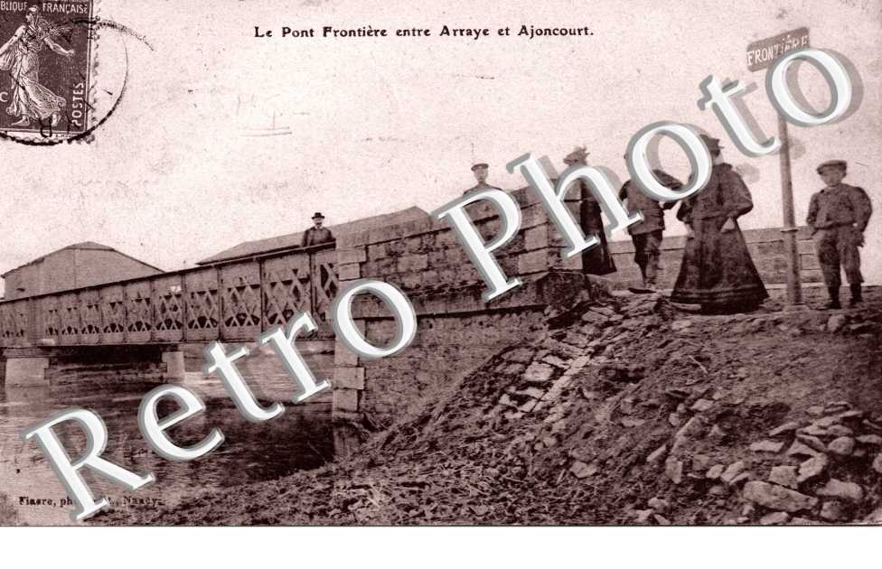 Le pont frontiere entre Arraye et Ajoncourt