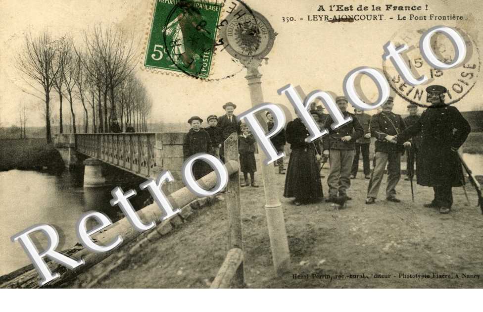 LEYR AJONCOURT  le pont frontiere