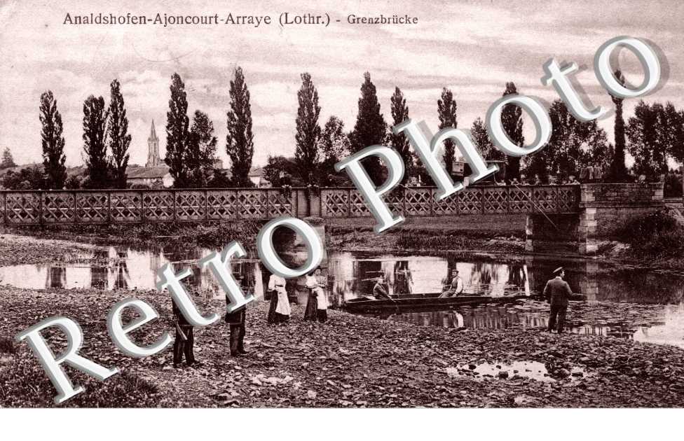 AJONCOURT ARRAYE  le pont frontiere