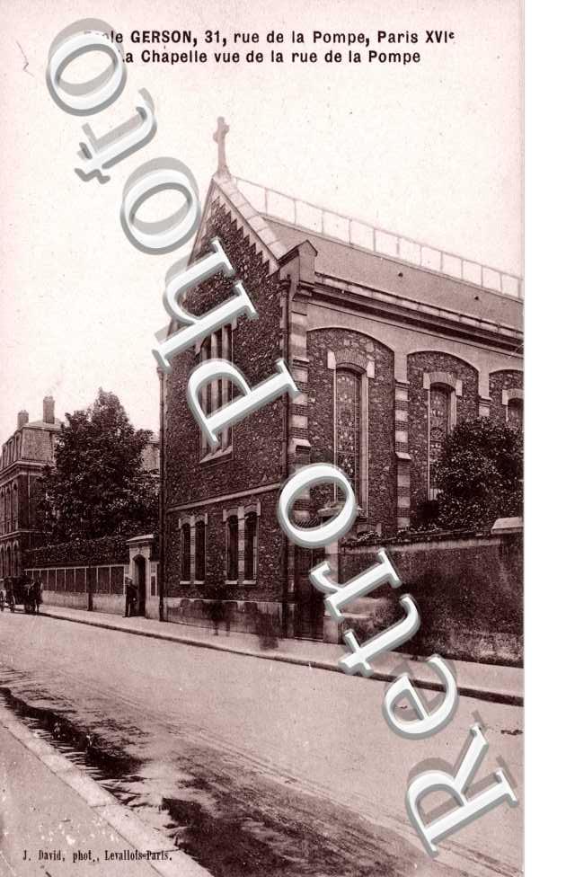Ecole Gerson, Rue de la Pompe, la Chapelle