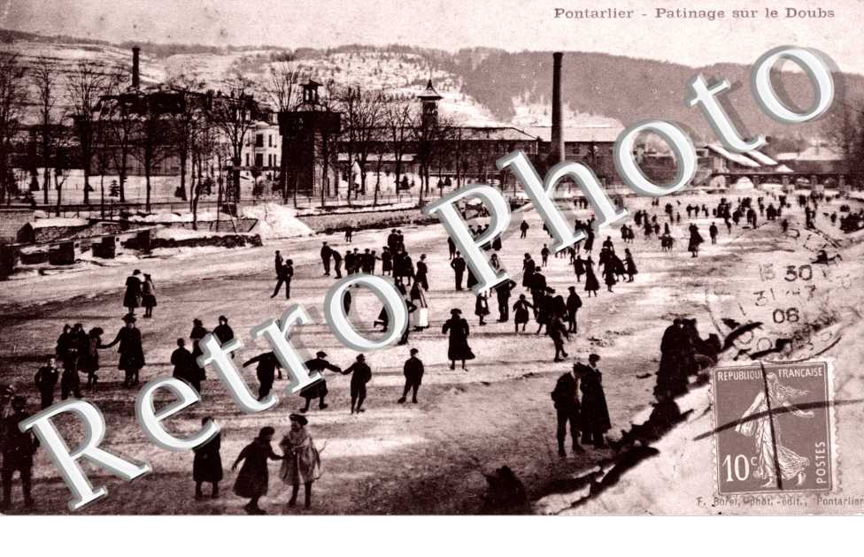 patinage sur le Doubs