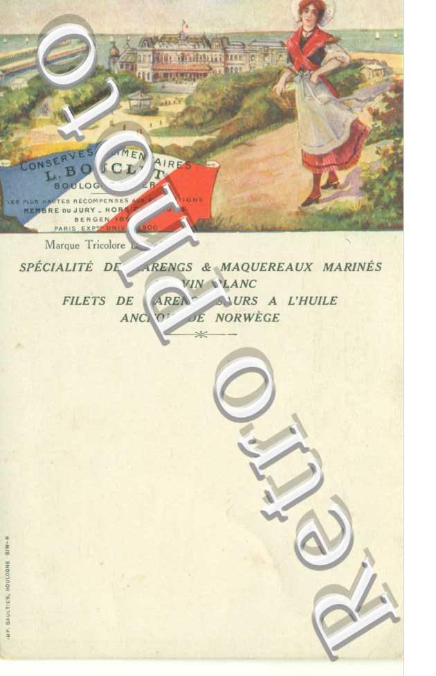  Conserves Alimentaires L.BOUCLET, specialites de harengs et maquereaus marines au von blancBoulogne sur Mer